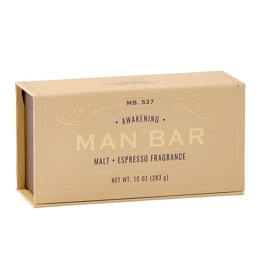San Francisco Soap Company Malt and Espresso Fragrance Man Bar - Awakening - No Harmful Chemicals - Good for All Skin Types - Made in the USA