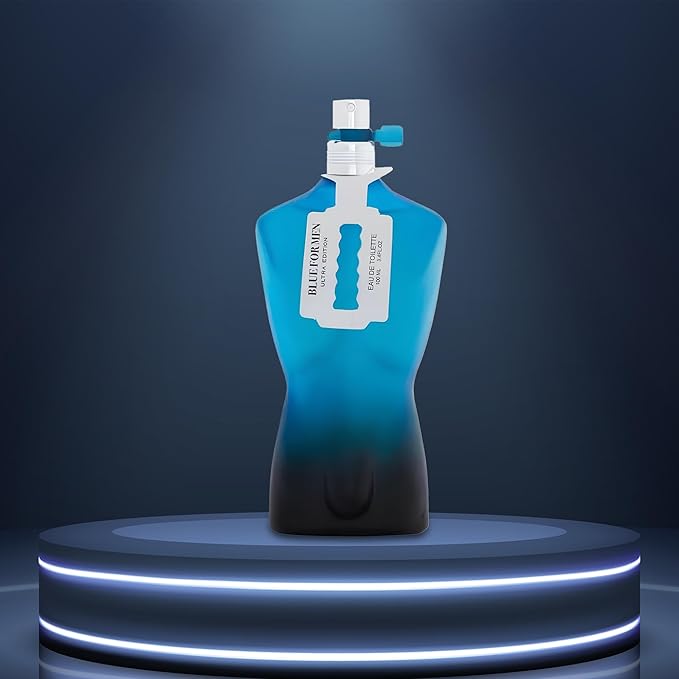 A CENTER Men's Cologne SaExt&Blue for Men Ultra Eau de Parfum Gift Set - 3.4 Fl Oz Each | Citrus Spicy & Woody Ambergris Fragrance | Luxury Perfume for Day & Night