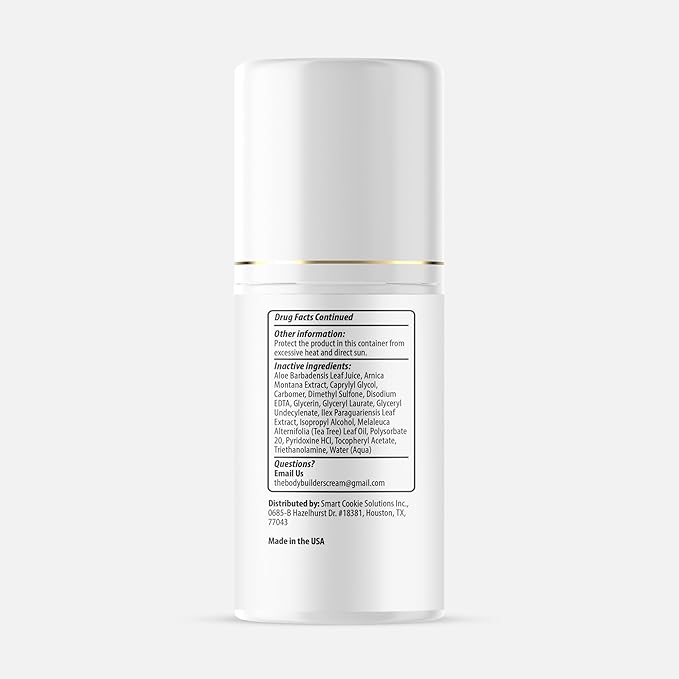 The BodyBuilder's Cream - Nuclear Strength Sore Muscle Therapy Soothing Analgesic Cream for Bodybuilders, Weightlifers and Athletes