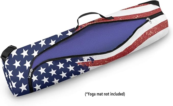 Yoga Mat Bag with Adjustable Shoulder Strap and Handle Zipper, 30in Wide x 6.3in Diameter for Yoga Mat Storage