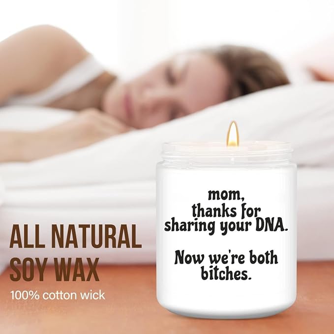 Funny Birthday Gifts for Mom,Mom Gifts from Daughter Son,Unique Mothers Day Thanksgiving Christmas Gift Lavender Scented Candles for Women