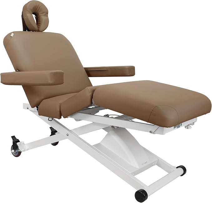 SKINACT Cleo Electric Spa Treatment Table, Facial Massage Bed ADA Compliant (Sand)