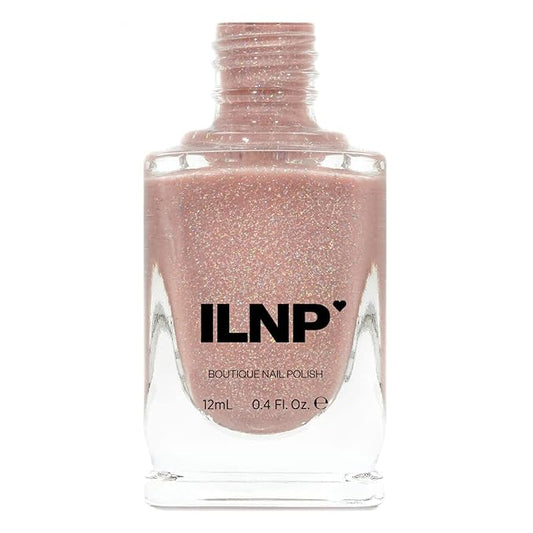 ILNP Sandy Baby - Peach Beige Holographic Sheer Jelly Nail Polish