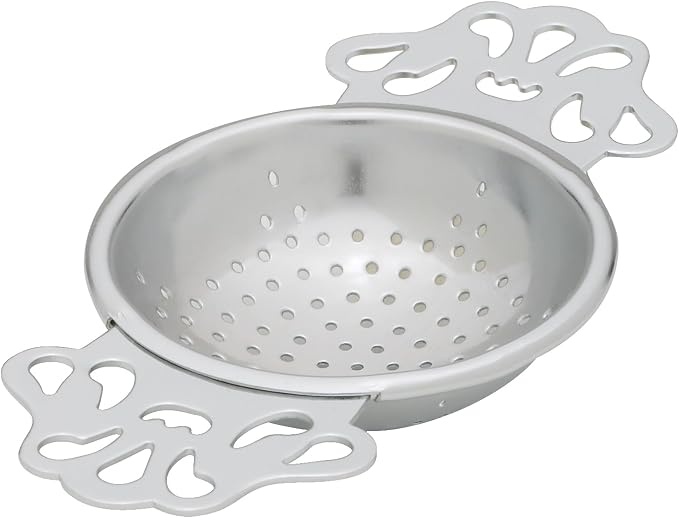 HIC Kitchen Premium Perforated English Tea Strainer - Japanese Stainless Steel Loose Tea Infuser, Universal Fit for Mugs and Cups, Perfect for Black Green Oolong Herbal Tea
