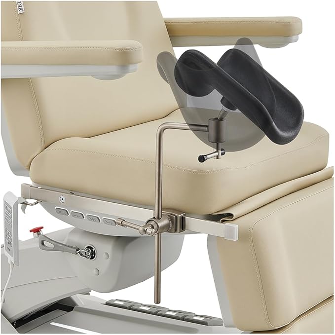 Dir Medical Spa Chair 4-Motor Electric Medical Examination Room Table with Stirrups Spa Beauty Bed Esthetician Chair Facial Bed with Position Memory Function Geneva