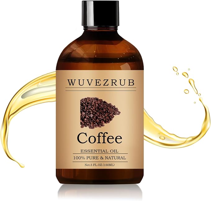 Coffee Essential Oil– Huge 5 Fl Oz, 100% Pure and Natural Essential Oils for Diffuser, Aromatherapy, Soap and Candle Making, Premium Grade Coffee Oil-150ML