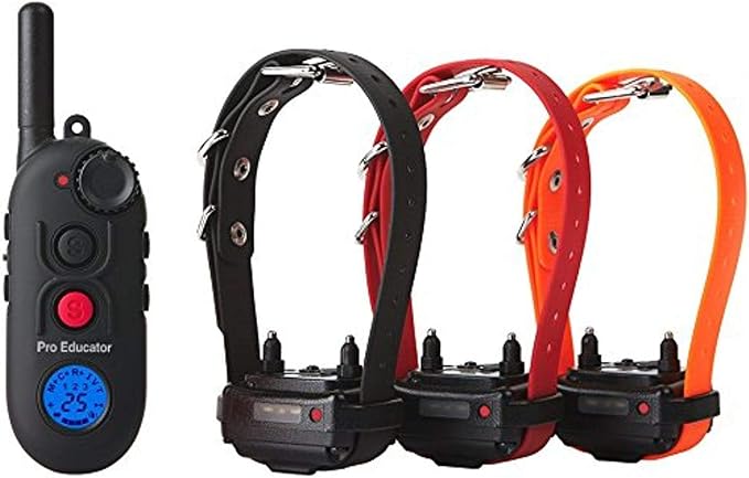 E-Collar Educator Pro Dog Training Collar with Remote, 3 Dogs