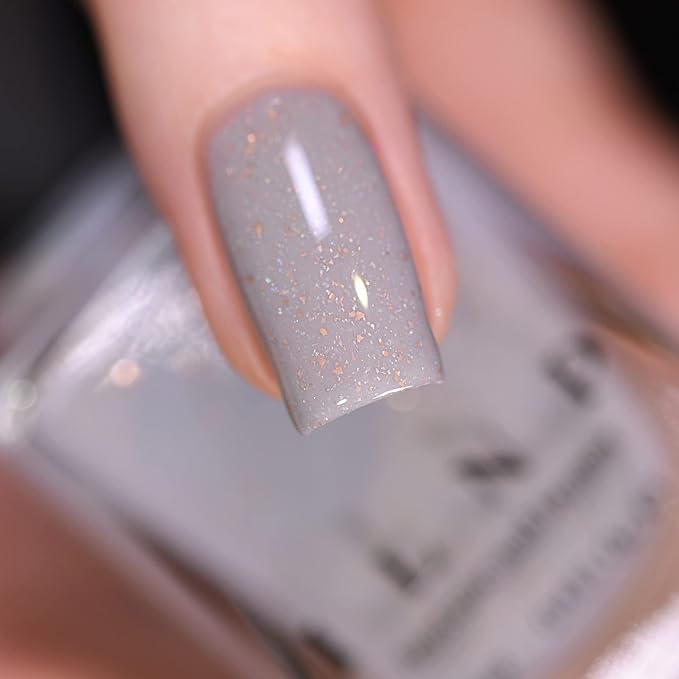 ILNP Tombstone - Bone Grey Holographic Nail Polish