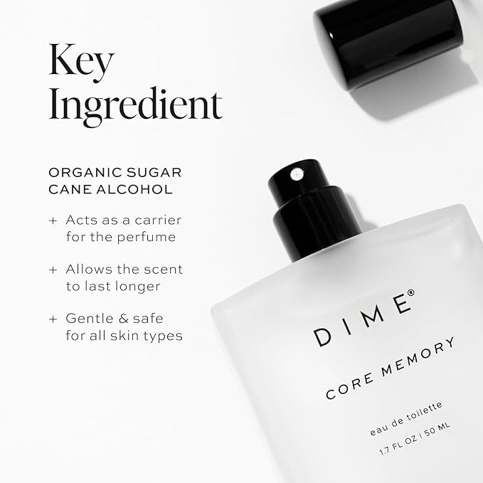 DIME Beauty Core Memory Perfume for Women, 1.7 oz / 50 ml - Bright & Citrusy Fragrance