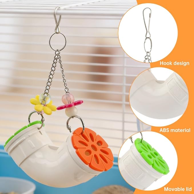 Mouse R-at Enrichment Toys Foraging,Treat Dispenser Rats-Foraging Toy,Interactive Slow Feeder Hanging Fancy Mice Cage Accessories Puzzle Forager for SugarGliders,Hamsters