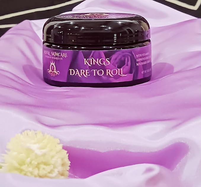 Dare To Roll, Royal Skincare Kings Premium Body Butter for Men - Hydrating Skincare for Men with Dry Skin, Uneven Skin Tone, Reducing Wrinkles, Restoring Skin Appearance, 8 oz, 12 oz (8 oz)
