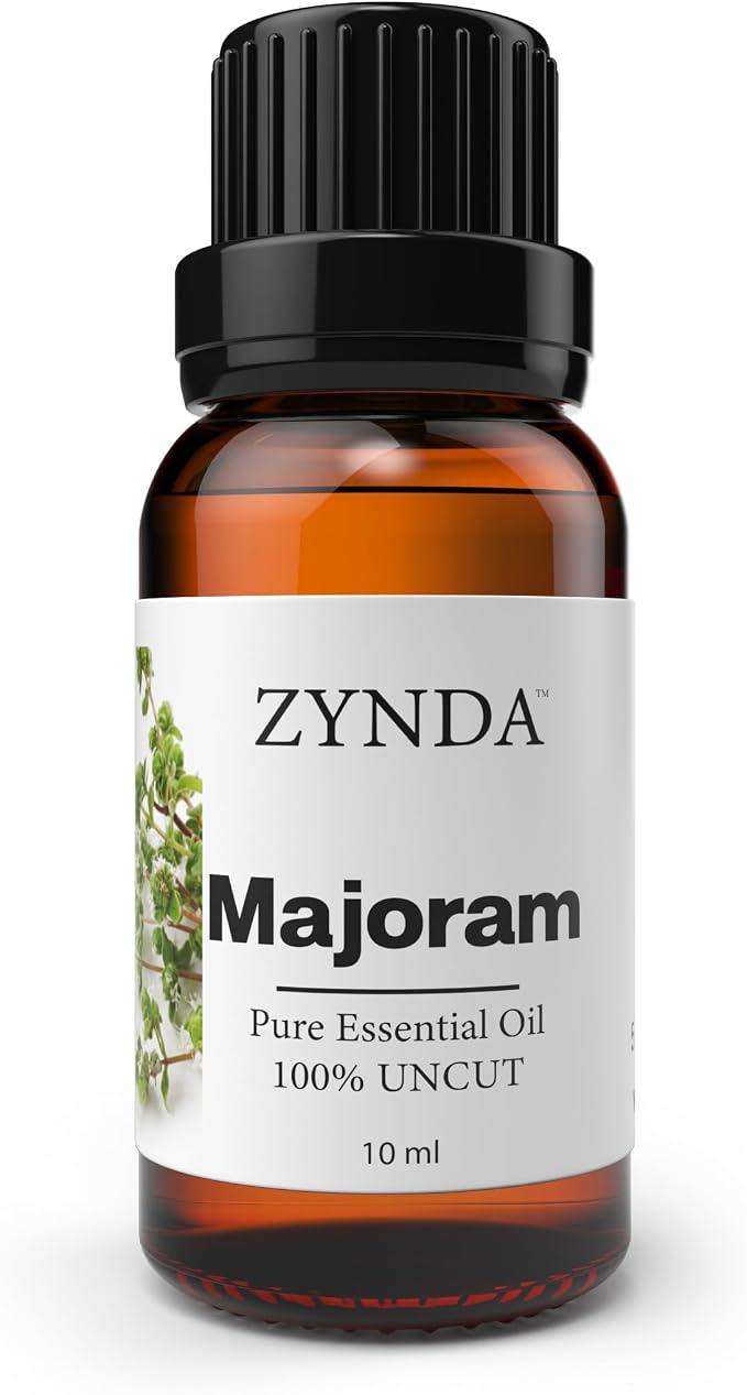 Marjoram Essential Oil – 100% Pure, Natural & Organic | Calming Aromatherapy Body Oil for Skin & Relaxation | Lab-Tested Uncut Essential Oils - 10ML