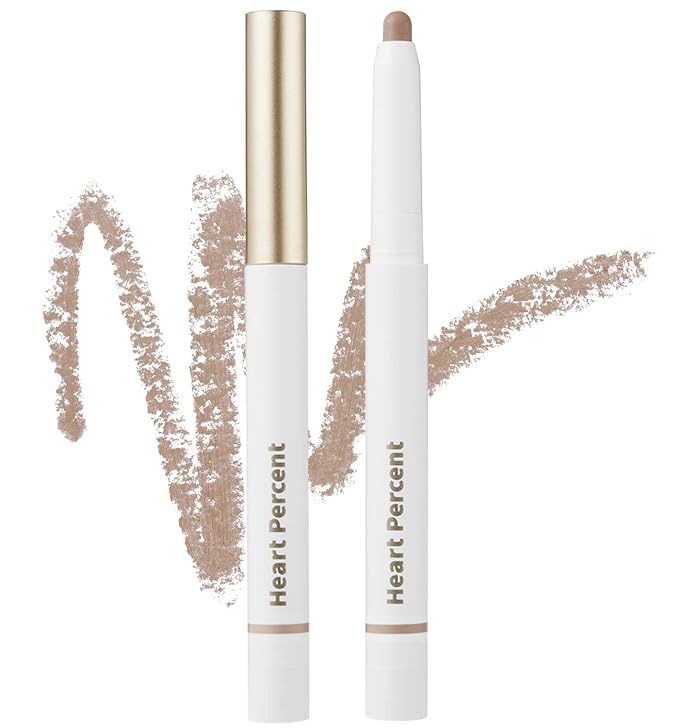 Heart Percent Dote On Mood Lip Liner Pencil, Long-Lasting Creamy Lip Crayon Smooth Lipliner Retractable Lipstick Overlip Line Color 0.8g, #17. Taupe Beige