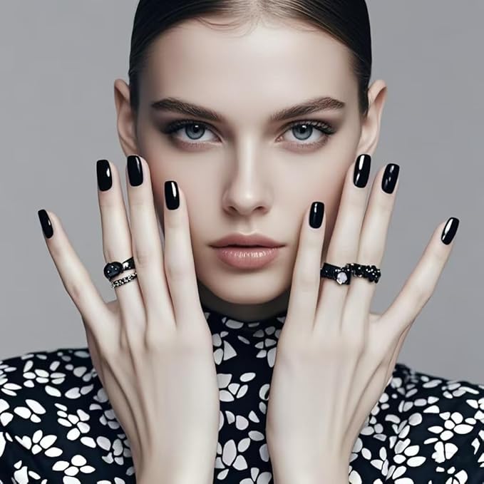 YTD Likomey Black Gel Nail Polish,15ml Salon Home DIY Manicure and Pedicure Fall Winter Soak Off UV Color Varnish,CS451