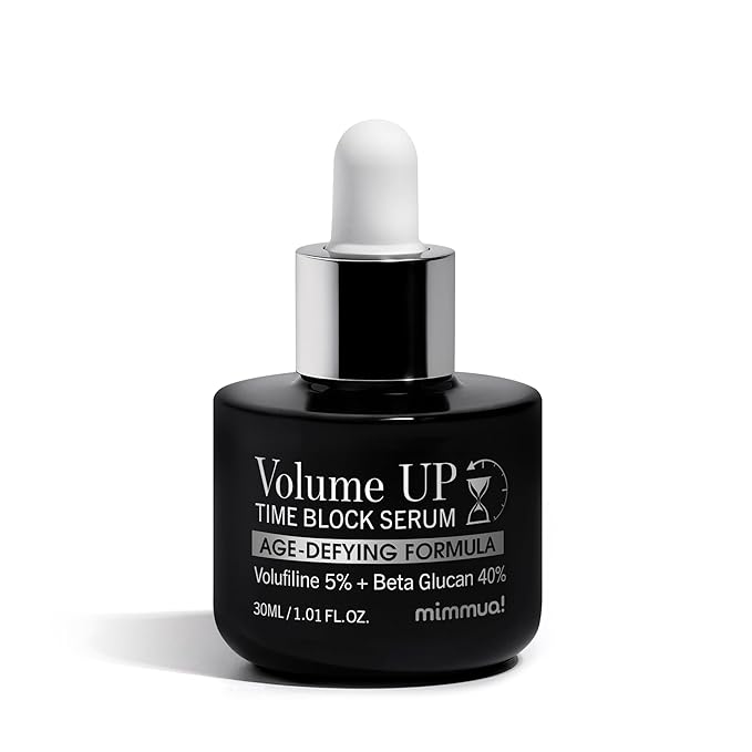 Volume UP Time Block Serum | Anti-Aging Wrinkle Filler | 5% Volufiline + 40% Beta Glucan | Botox in a Bottle | Plumps Wrinkles by Stimulating Fat Cells | Under eye, Forehead, Frown Line, Neck Wrinkle