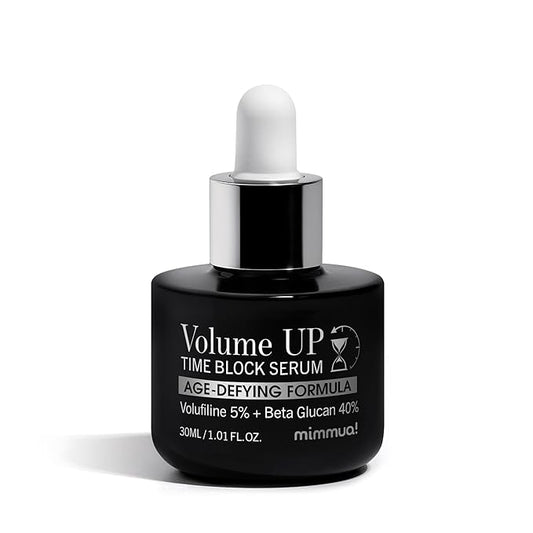 Volume UP Time Block Serum | Anti-Aging Wrinkle Filler | 5% Volufiline + 40% Beta Glucan | Botox in a Bottle | Plumps Wrinkles by Stimulating Fat Cells | Under eye, Forehead, Frown Line, Neck Wrinkle