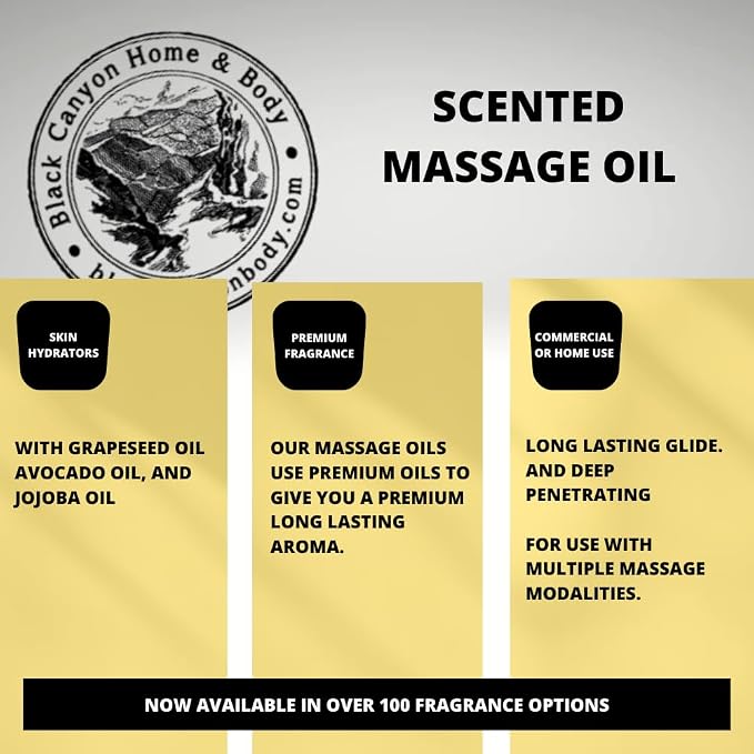 Black Canyon Cinnamon Sugar Toast Scented Massage Oil, 12 Oz