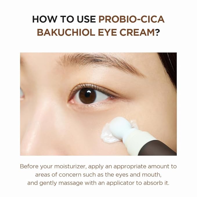 SKIN1004 Centella Probio-Cica Bakuchiol Eye Cream, Korean Eye Cream for Fine Lines with Centella, Hydrating Eye Treatment for Under Eye Area, Retinol Alternative, Korean Skin Care, 0.68 fl.oz / 20ml