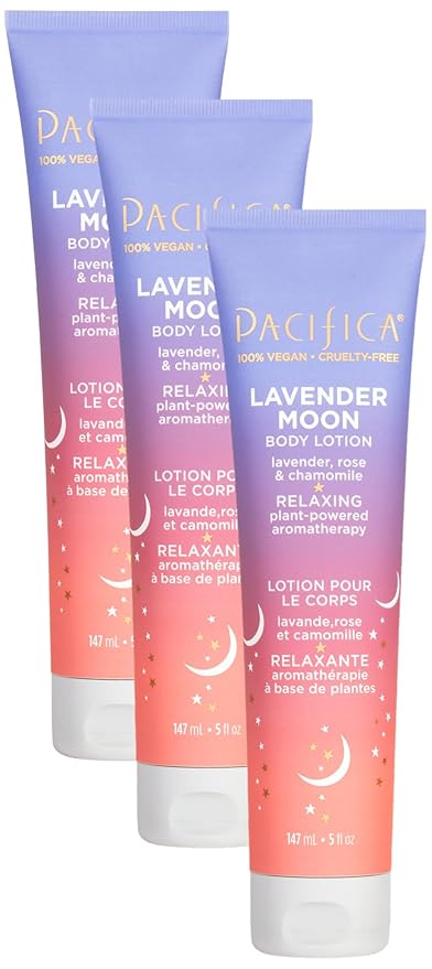 Pacifica Body Lotion - Lavender Moon 5 oz (Pack of 3)