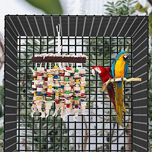 20.5"X 11" Large Bird Parrot Chewing Toy-Natural Wooden Parrot Tearing Toys