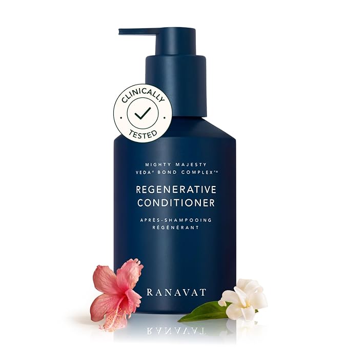 RANAVAT Regenerative Veda⁴ Bond Complex Hair Conditioner - Moisturizing Conditioner for Hair Breakage Repair & Scalp Care - Silicone-Free Volumizing Conditioner for All Hair Types (8 oz)