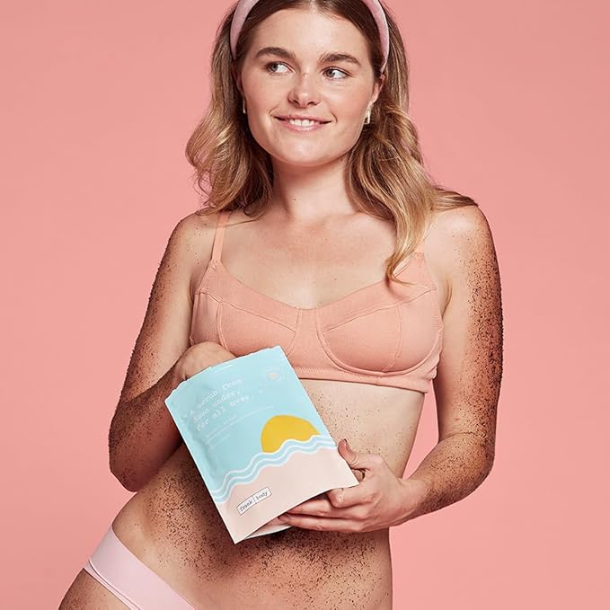 Frank Body A-Beauty Scrub | Natural, Vegan, Cruelty Free Exfoliating Body Scrub Brightens, Hydrates, and Nourishes with Macadamia Oil, Kakadu Plum, and Vitamins A, E, and D | 7.05 oz / 200 g