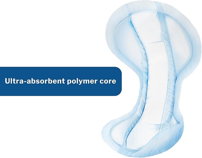 McKesson Incontinence Pads for Adult Women and Men [Pack of 20] Bladder Control and Postpartum Liners, Heavy Absorbency