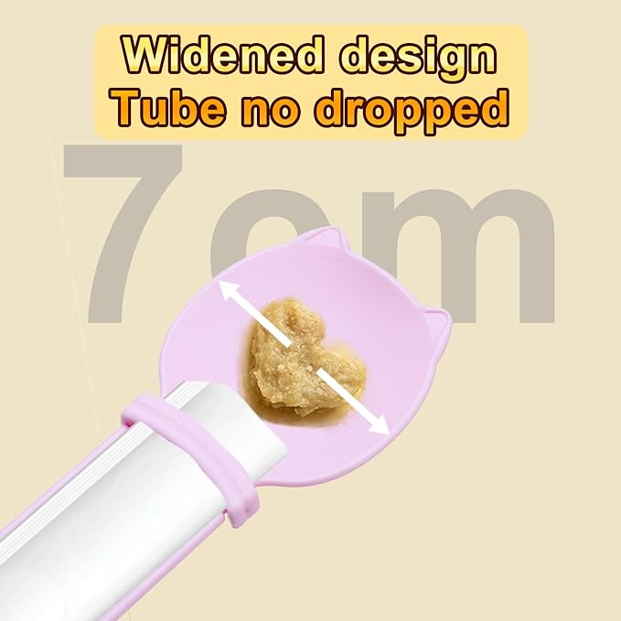 3PCS Cat Strip Feeder, Cats Stripe Squeeze Spoon, Multifunctional Lickable Treat Feeding Dispenser for Cat Liquid Snack and Wet Food