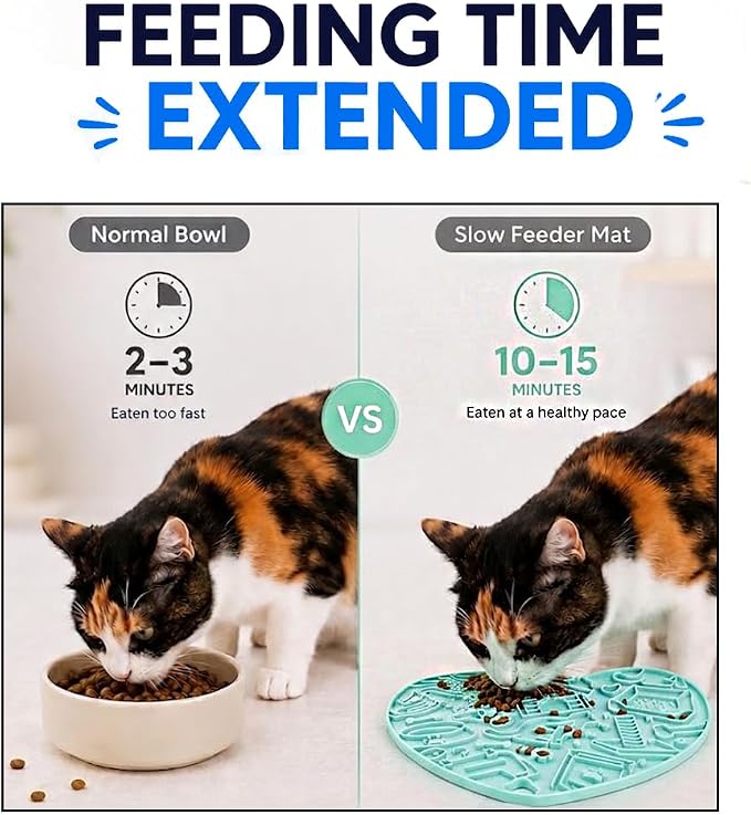 Interactive Cat Puzzle Feeder & Dog Enrichment Toy, Slow Feeder for Indoor Cats, Kittens, Puppies & Small Dogs, Treat Dispensing Food Puzzle to Encourage Foraging, Mental Stimulation & Reduce Boredom