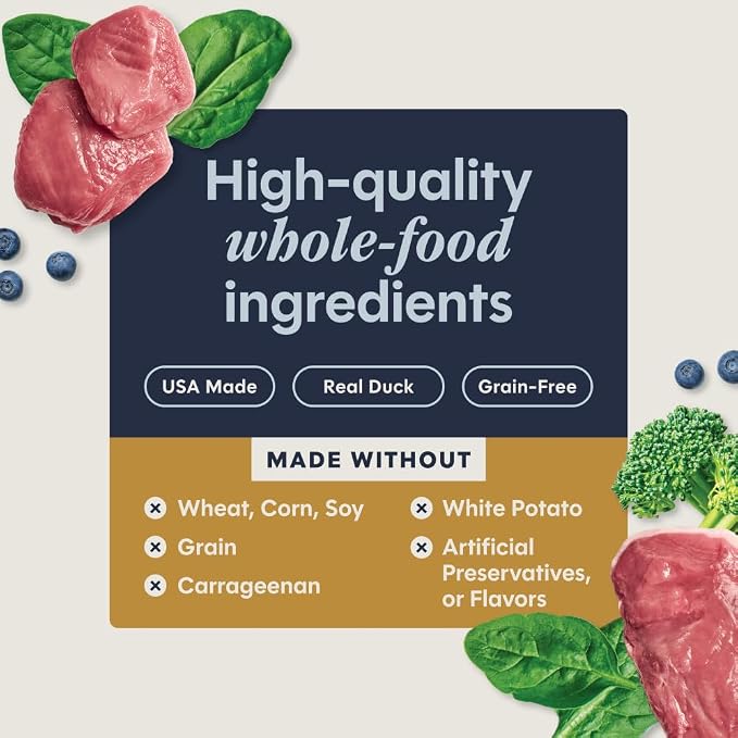 Instinct Flaked Entrees, Wet Canned Cat Food, Duck, 3 oz. (24 Count) | Tender flaked cuts in savory gravy, high protein, real duck, whole-food ingredients, grain-free, hydration support