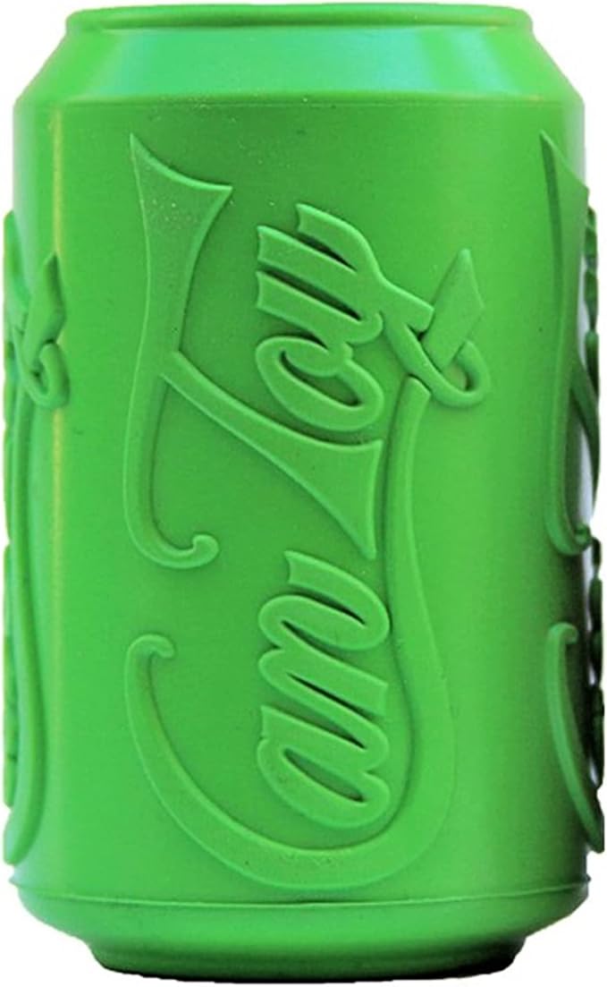 SodaPup Soda Can – Durable Dog Treat Dispenser & Chew Toy Made in USA from Non-Toxic, Pet Safe, Food Safe Natural Rubber Material for Mental Stimulation, Problem Chewing, Calming Nerves, & More