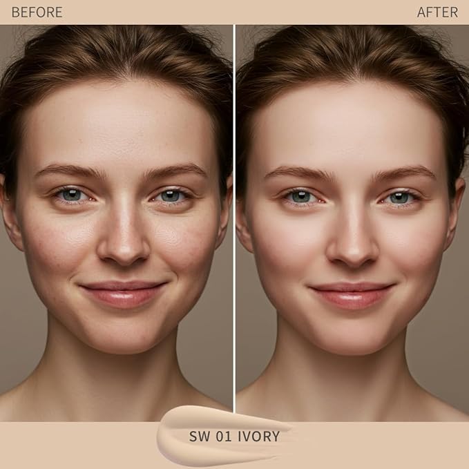 SIIA Cosmetics Seamless Fit Foundation Duo in SW01 Ivory