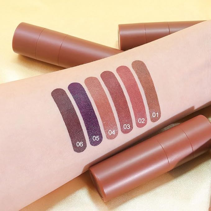 AMY'S DIARY Matte Crayon Lip Liner Lipstick Makeup, Precision Tip Matte Lip Crayon, Longwear Up To 24Hrs,Matt Lip Liner Make Up Smudge-Proof Lip Contour Waterproof for Women (Caramel Brulee, Regular)