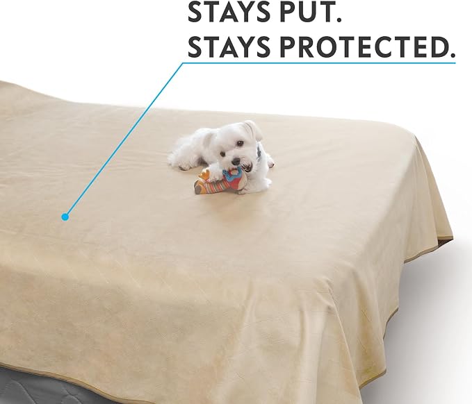 Paw Inspired Washable, Leakproof Couch Cover for Dogs, Pets, Adults | Pet Hair-Resistant, Reversible Protector Blanket for Sofa, Furniture or Bed (California King, King, Queen, Full, Twin Size) | Pet Hair Resistant, Leakproof Furniture Cover for Sofa o...