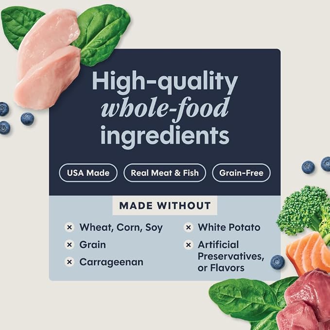 Instinct Flaked Entrees, Wet Canned Cat Food, Variety Pack, 3 oz (12 Count) | Tender flaked cuts in savory gravy, high protein, real meat, whole-food ingredients, grain-free, hydration support