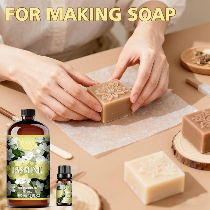 Magnolia Essential Oil-YIARIS Magnolia Essential Oil-16.33 Fl Oz,Pure and Natural Fragrance Oil for Home Fragrance,Cleaning,Personal Care,Massage,Yoga,DIY Candle,DIY Soap