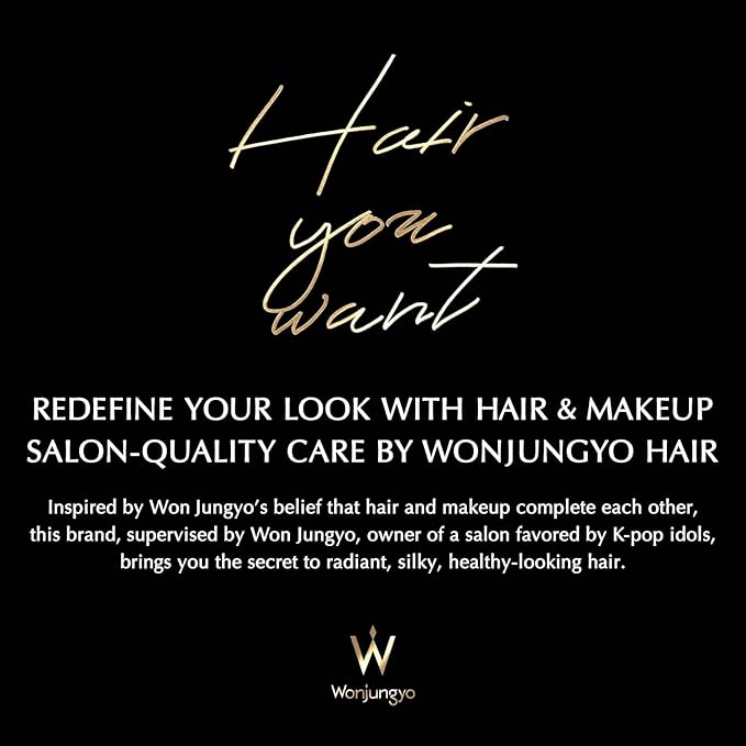 Wonjungyo Shampoo and Treatment Set – Moisturizing Repair Hair Care for Dry & Damaged Hair, K-Beauty, Made in Japan