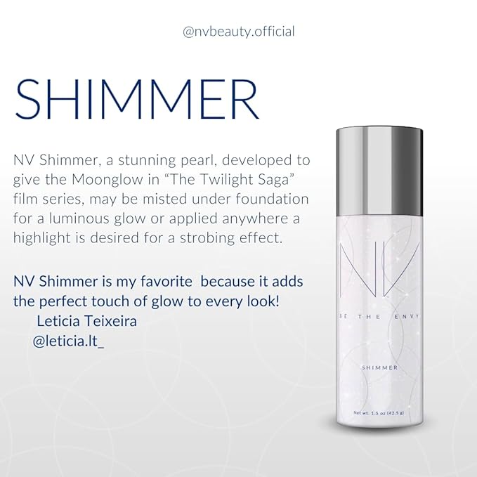 Be the Envy NV Perfecting Mist Shimmer | Hypoallergenic | Lightweight, Buildable Coverage | 9 Shades for All Skin Tones | Antioxidant Botanicals, Non-Comedogenic | Pure & Clean Formula | 1.5 oz