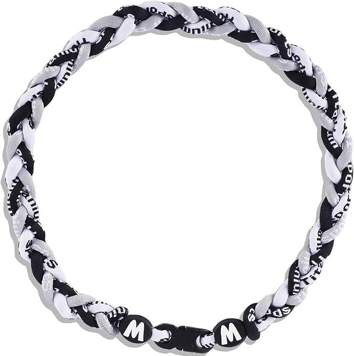Premium 18inch Baseball Necklace w/Nylon Tri-Braided Rope Tornado Design