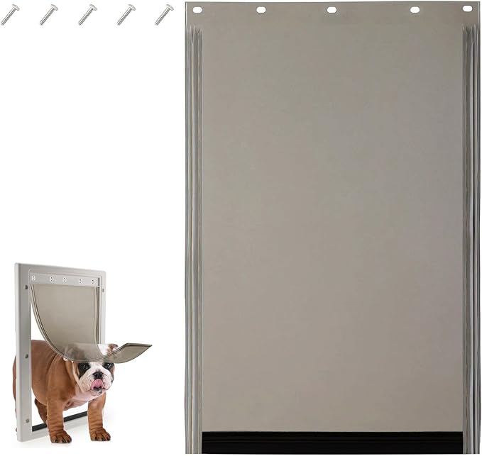 PAC11-11039 Dog Door Replacement Flap - Pet Doggie Replacement Flap Door with Screws Fits PetSafe, Large Size 10 1/8" X 16 7/8"