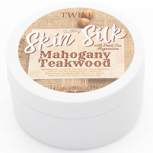 TWINE Skin Silk with Dead Sea Magnesium Mahogany Teakwood Body Butter 4oz