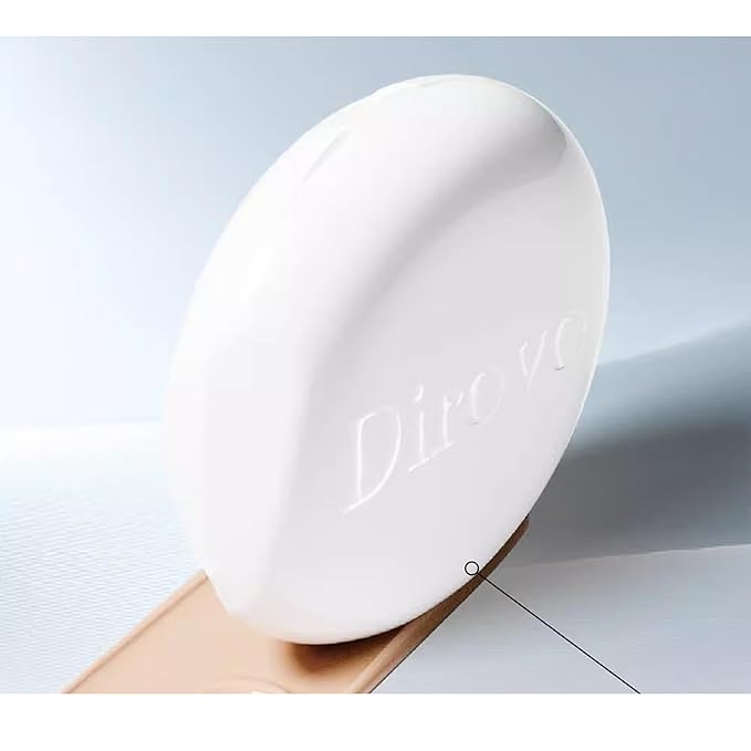 1 PC Dirovo Cushion Foundation Cream, High Coverage Fine Powder Long Lasting BB Air Foundation Cream (Dry Skin-Natural)