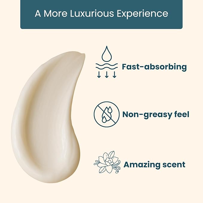 Nourishing Goat Milk Lotion, Vanilla Bean (8oz) - Natural Hand & Body Vanilla Lotion for Dry Skin Relief, USA Made - Goat Milk Hand Cream for Women & Men - w/Shea Butter & Aloe