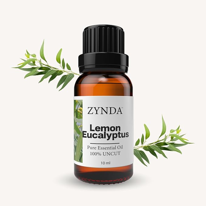Lemon Eucalyptus Essential Oil for Skin & Hair - Natural Lemon Eucalyptus Oil with Scent for Filling Your Space with a revitalization - Aromatherapy Oils for Sense of Mental Clarity - 10mL