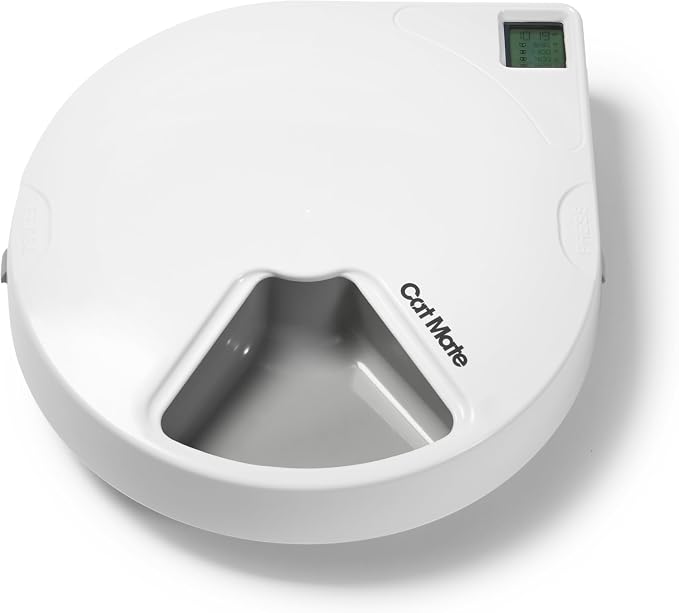 Cat Mate C500 Automatic Digital Pet Feeder for Dogs and Cats BPA and BHT Free with Ice Packs