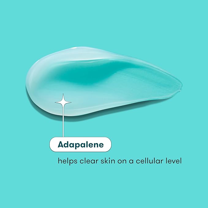 ProactivMD Adapalene Gel Acne Treatment, Paraben Free, Prescription Strength Retinoid For Face and Body Acne, .1% Solution, 0.5 Oz