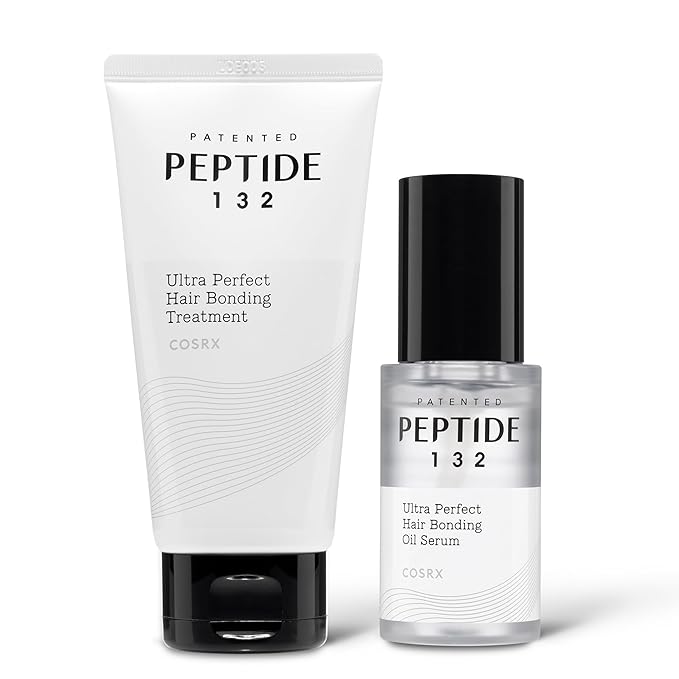 COSRX PEPTIDE 132 Glow Hair Care Set - Bonding Treatment + Bonding Oil Serum