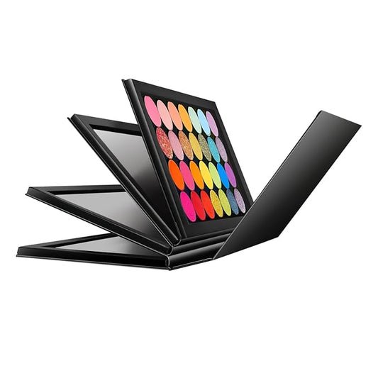 4-Layer Magnetic Makeup Palette Empty, Large Depotting Makeup Palette for Eyeshadow, Blush Powder, Lipstick