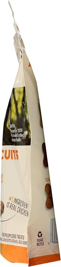 Whole Paws, Biscuit Dog Treats, Assorted Flavors (Chicken, Bacon, & Peanut Butter), 14 Ounce