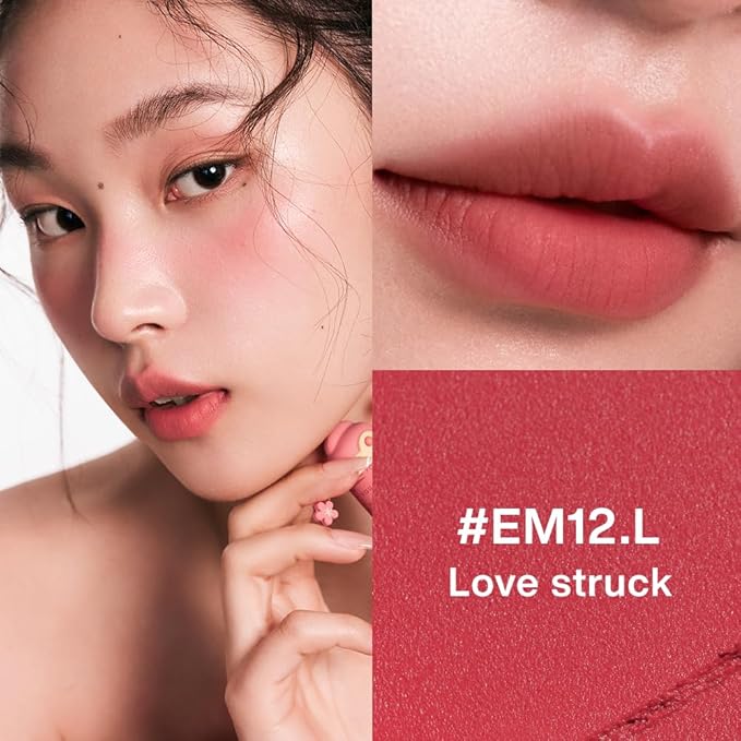 INTO YOU Matte Lipstick, Long Lasting Pink Lip Stick for Women, Multi-Purpose for Lips and Cheek, Non-Fade, Makeup, Regal Pink for Prosperity & Love, EM12.L